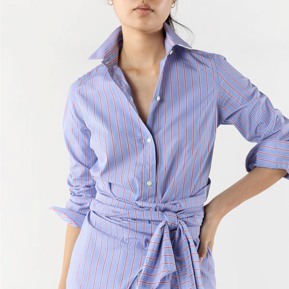 ANN MASHBURN Blue Striped Maxi Dress - Picture 3 of 3